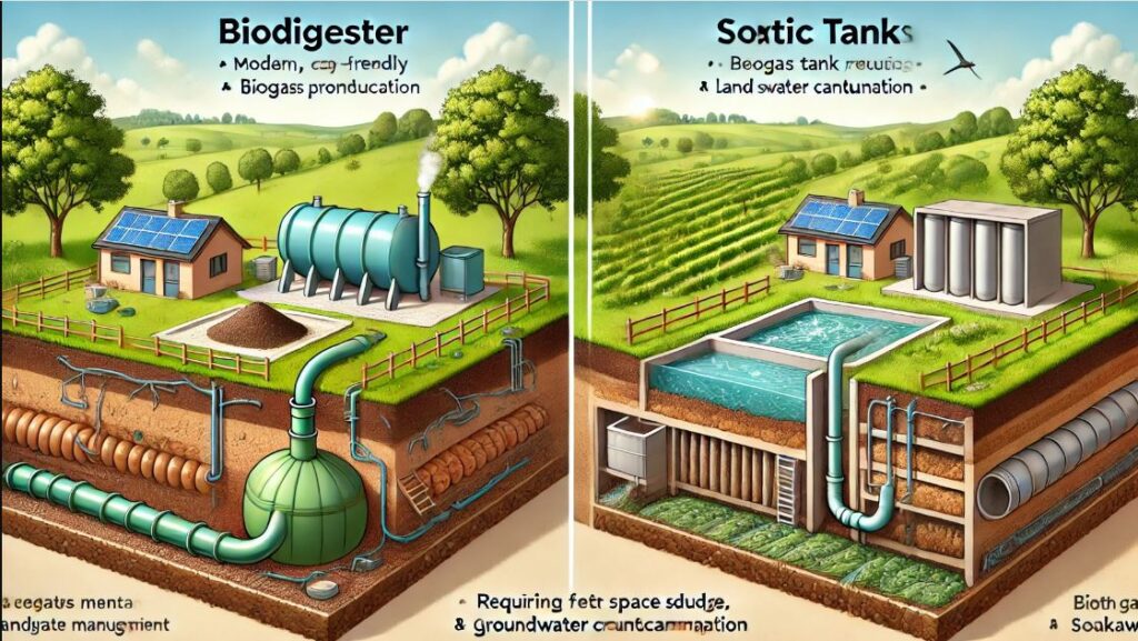 BIODIGESTERS Vs SEPTIC TANK AND SOAKAWAY