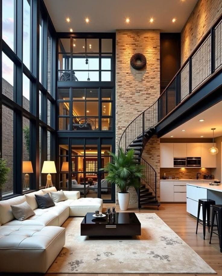 L-shaped staircase with storage under stairs for small-plot homes in Nigeria