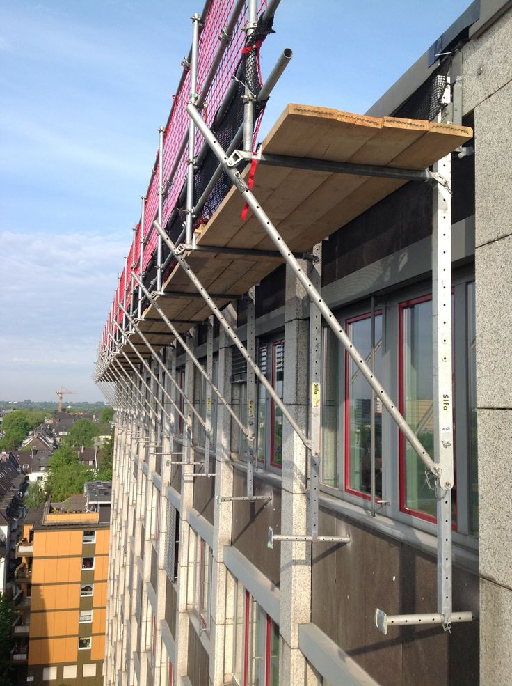 Cantilever scaffolding used over obstacles like rivers or roads